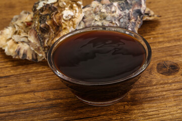 Oyster sauce in the bowl
