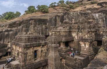 Kailasanatha is a rocky Hindu temple, is the central structure of the complex of cave temples in...