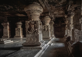 Mysterious and, one might even say, mystical Jain caves of Ellora