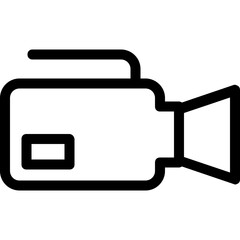 
Video Camera Vector Line Icon
