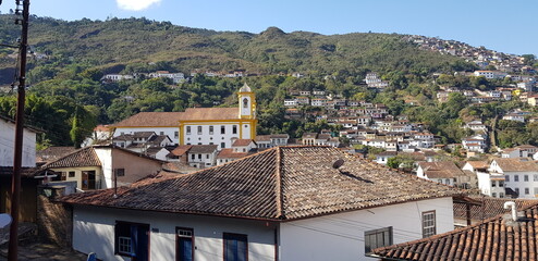 The city of Ouro Preto, MG, Brazil