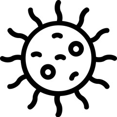
Germs Vector Line Icon 
