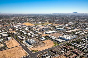 Plexiglas foto achterwand Industrial Growth in Chandler, Arizona © tim
