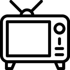 
TV Vector Line Icon 
