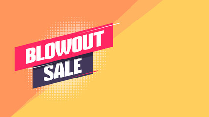 Blowout Sale Shopping Background Template