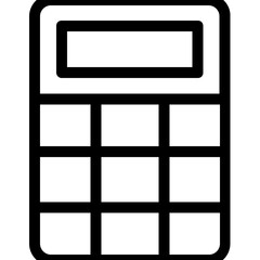 
Calculator Vector Line  Icon
