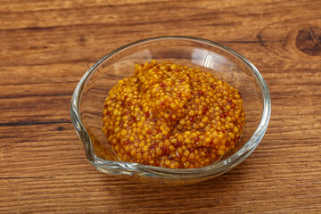 Dijon mustard sauce with seeds