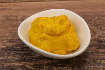 Asian Curry sauce in the bowl