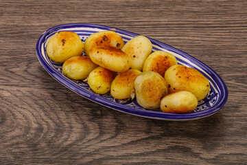 Roasted baby potato in the bowl