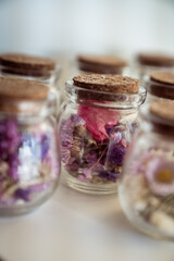 Floral Decoration Test Tubes dried Flowers