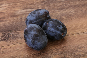 Ripe sweet and tasty plum