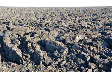 Plowing autumn field