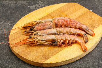 Tasty big Langoustine over the board