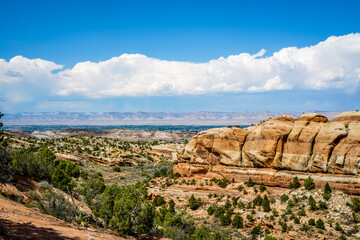Some of the magnificent rock formations you will see if you go to Colorado`s National Monument Park.