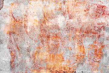 Texture of a concrete wall with cracks and scratches which can be used as a background