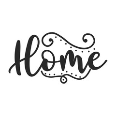 Naklejka premium HOME
