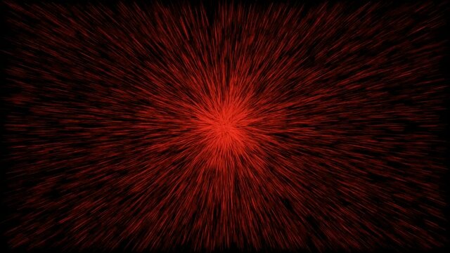fast movement of particles from the center to the edges constantly changes color animated video