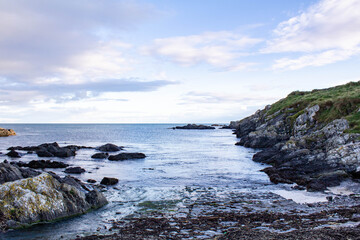 Panoramic view of the Irish Coastline and Atlantic Ocean from the Seven Heads County Cork Ireland. 