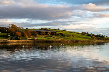 Summer sunset over the lough, West Cork Ireland.