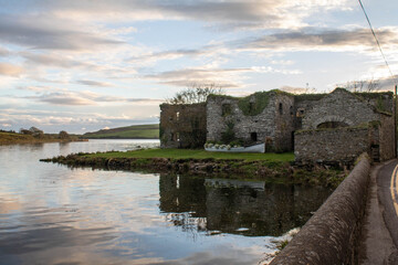 Summer sunset over the lough, West Cork Ireland.