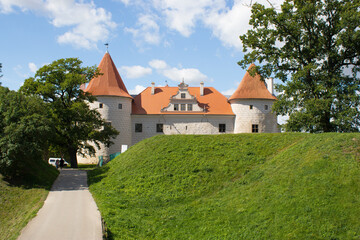 Fototapeta na wymiar Bauska castle in summer