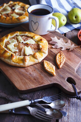 galette with pear and brie cheese
