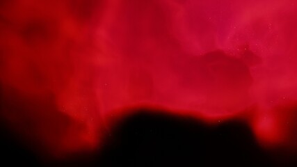 Abstract nebula clouds of color smoke on black texture universe background. Colored fluid powder explosion, dust, galaxy, vape smoke liquid abstract clouds 3d render