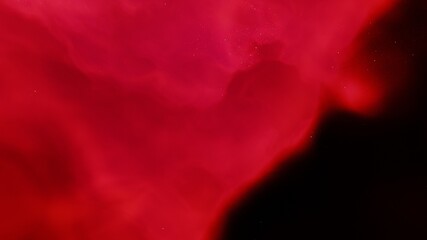 Abstract nebula clouds of color smoke on black texture universe background. Colored fluid powder explosion, dust, galaxy, vape smoke liquid abstract clouds 3d render