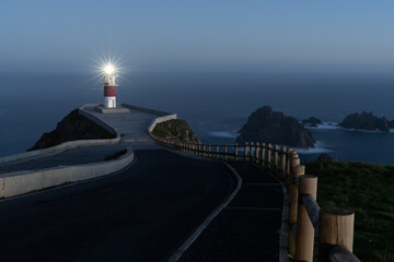  Cabo Ortegal lighthouse at night