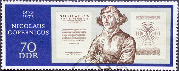 GERMANY, DDR - CIRCA 1973 : a postage stamp from Germany, GDR showing a portrait of the doctor and...