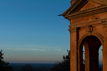 sanctuary of San Luca during sunset