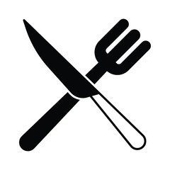 Christmas icon for fork and knife