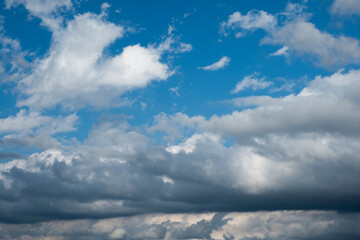 blue sky with clouds