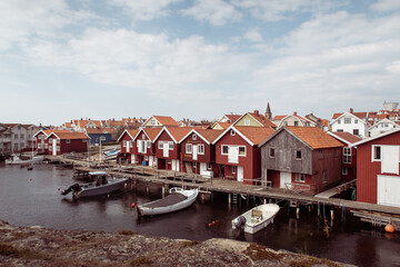 Sunny Sweden Fjällbacka west coast spring fisher village