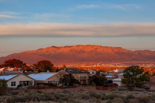 Albuquerque and the Sandia Mountains