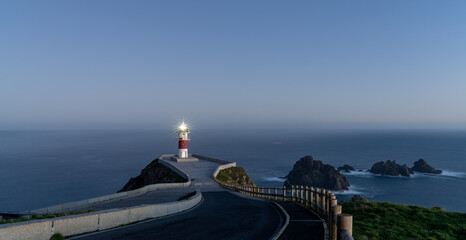  Cabo Ortegal lighthouse at night