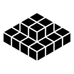 3D Cube, Square icon, symbol and logo (Series)