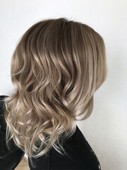 Hairstyle ombre color .Highlight hair