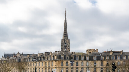 Fototapeta na wymiar Bordeaux in France, the Saint-Michel basilica