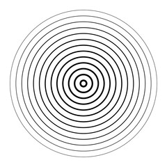 Geometric circular spiral, swirl and twirl. Cochlear, vortex, volute shape
