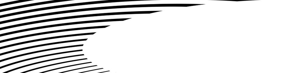 Abstract wavy, waving, billowy lines vector element