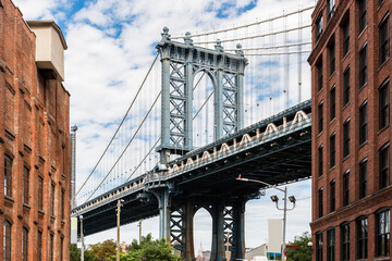 Obraz na płótnie Canvas DUMBO district in Brooklyn. New York City, USA.