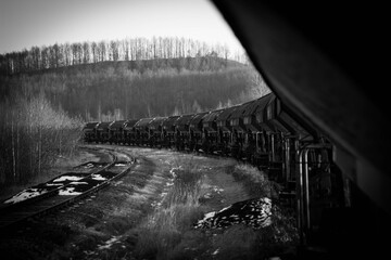 Long Coal mining train 
