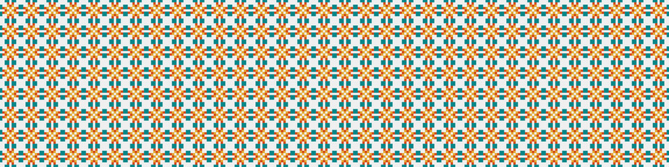 Abstract Cross Pattern Dots Logo generative computational art illustration