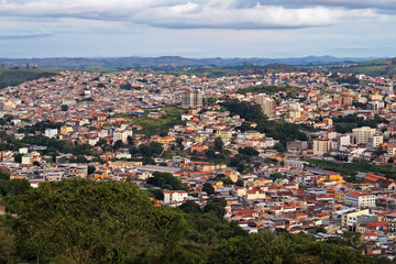Fototapeta na wymiar Partial view of the city of Sao Joao del Rei, Mias Gerais, Brazil 
