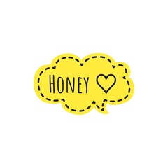 ''Honey'' Lettering