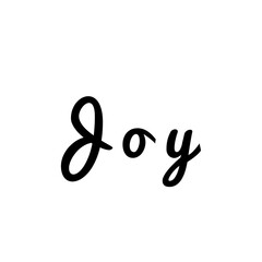 ''Joy'' Lettering