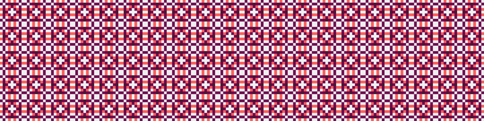 Fototapeta premium Abstract Cross Pattern Dots Logo generative computational art illustration