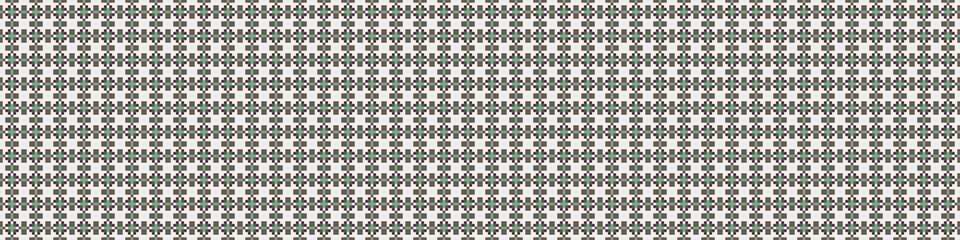 Fototapeta premium Abstract Cross Pattern Dots Logo generative computational art illustration