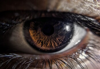 close up of eye